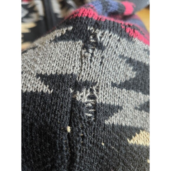 Wrangler Aztec multi color long sleeve zip up sweater men's size large - Picture 6 of 10